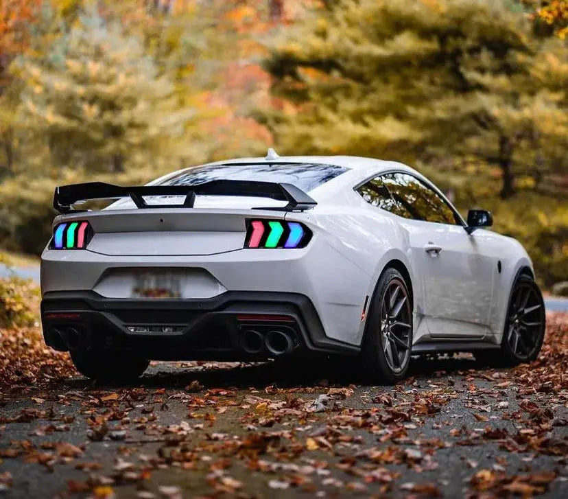 Euronavigate Car Car LED Rear Taillights for Ford Mustang 2015-2023 Animation RGB Rear Lamps LED Taillight Assembly  Retrofit Aftermarket Accessories