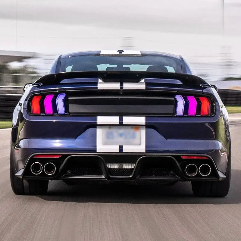 Euronavigate Car Car LED Rear Taillights for Ford Mustang 2015-2023 Animation RGB Rear Lamps LED Taillight Assembly  Retrofit Aftermarket Accessories