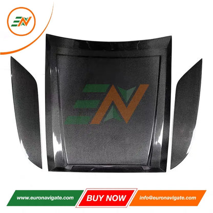 Euronavigate Couvercle de moteur en fibre de carbone pour voiture Land Rover Defender L563 Pièces et accessoires de véhicule Accessoires de rechange de rénovation