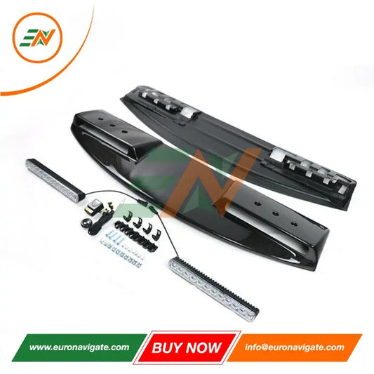 Euronavigate Barra de luz de techo de fibra de carbono para automóvil con DRL para 2020-2023 Land Rover Defender L663 Reemplazo de actualización Plug and Play Reemplazo de accesorios de posventa