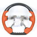 Euronavigate Car Carbon Fiber Steering Wheel for Land Rover Discovery 4 Custom Alcantara Carbon Fiber Steering Wheel Retrofit Aftermarket Accessories