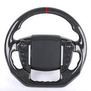 Euronavigate Car Carbon Fiber Steering Wheel for Land Rover Discovery 4 Custom Alcantara Carbon Fiber Steering Wheel Retrofit Aftermarket Accessories