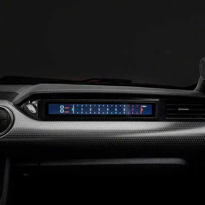 Euronavigate Car Dashboard Display Screen For Ford Mustang 2015 2016 2017 2018 2019 2020 2021 2022 2023 LCD Passenger Side HD Dashboard Speed Meter Cars Racing Instrument Copilot  Retrofit Aftermarket Accessories