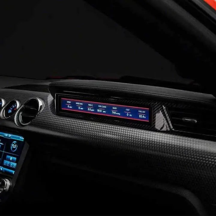 Euronavigate Car Dashboard Display Screen For Ford Mustang 2015 2016 2017 2018 2019 2020 2021 2022 2023 LCD Passenger Side HD Dashboard Speed Meter Cars Racing Instrument Copilot  Retrofit Aftermarket Accessories