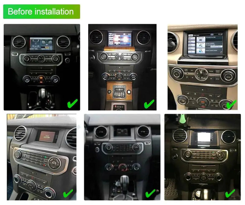 Euronavigate Car Dual-knob style Android GPS stereo for LR Discovery 4 Dash Touch Screen Android Head Unit Display Radio Stereo GPS Navigation Multimedia Player Replacement Carplay Wireless Receiver Reversing Handsfree Plug And Play Retrofit Aftermarket Accessories