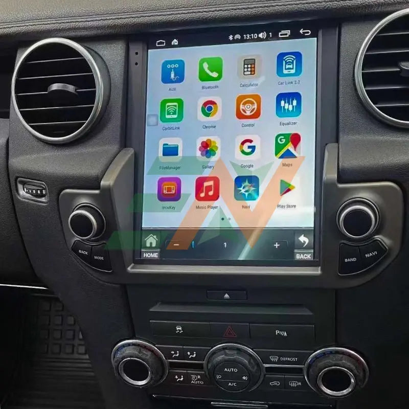 Euronavigate Car Dual-knob style Android GPS stereo system for LR Discovery 4 Dash Touch Screen Android Head Unit Display Radio Stereo GPS Navigation Multimedia Player Replacement Carplay Wireless Receiver Reversing Handsfree Plug And Play Retrofit Aftermarket Accessories