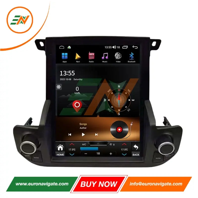 Euronavigate Car Dual-knob style Android GPS stereo system for the Land Rover Discovery 4 Dash Touch Screen Android Head Unit Display Radio Stereo GPS Navigation Multimedia Player Replacement Carplay Wireless Receiver Reversing Handsfree Plug And Play Retrofit Aftermarket Accessories