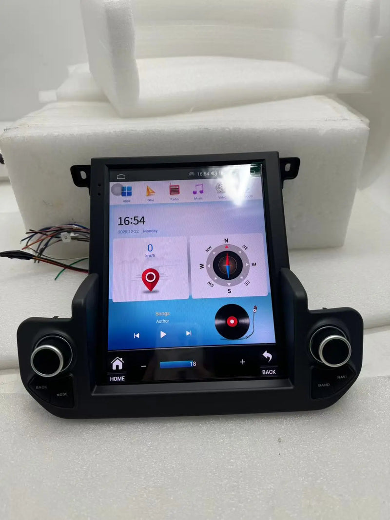Euronavigate Car Dual-knob style Android GPS stereo system for the small screen Land Rover Discovery 4 Dash Touch Screen Android Head Unit Display Radio Stereo GPS Navigation Multimedia Player Replacement Carplay Wireless Receiver Reversing Handsfree Plug And Play Retrofit Aftermarket Accessories