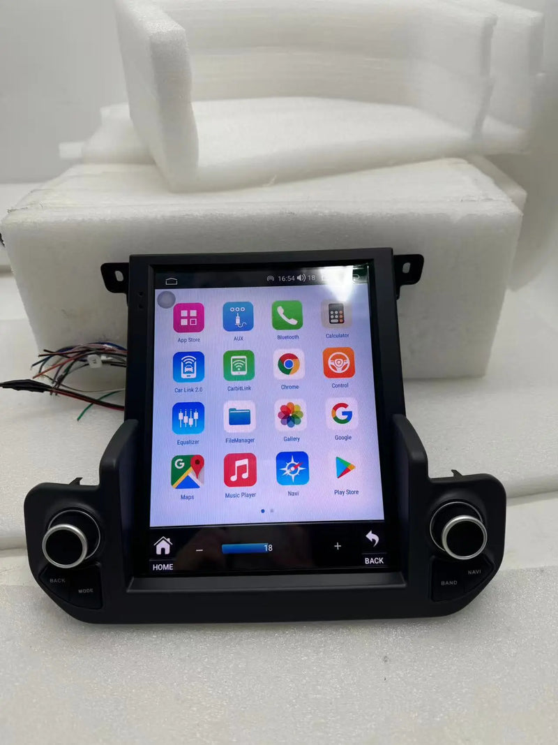 Euronavigate Car Dual-knob style Android GPS stereo system for the small screen Land Rover Discovery 4 Dash Touch Screen Android Head Unit Display Radio Stereo GPS Navigation Multimedia Player Replacement Carplay Wireless Receiver Reversing Handsfree Plug And Play Retrofit Aftermarket Accessories