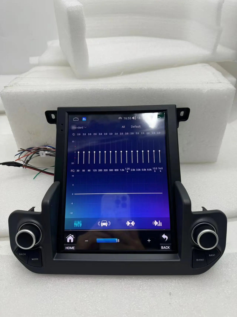 Euronavigate Car Dual-knob style Android GPS stereo system for the small screen Land Rover Discovery 4 Dash Touch Screen Android Head Unit Display Radio Stereo GPS Navigation Multimedia Player Replacement Carplay Wireless Receiver Reversing Handsfree Plug And Play Retrofit Aftermarket Accessories