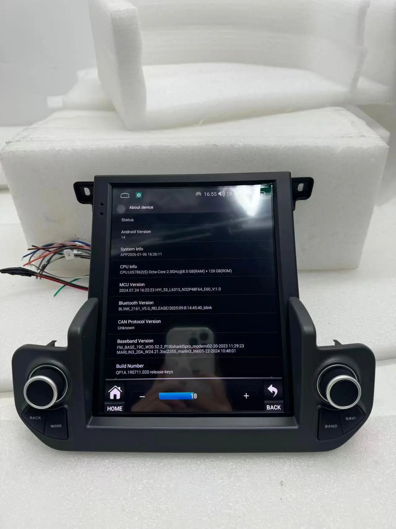 Euronavigate Car Dual-knob style Android GPS stereo system for the small screen Land Rover Discovery 4 Dash Touch Screen Android Head Unit Display Radio Stereo GPS Navigation Multimedia Player Replacement Carplay Wireless Receiver Reversing Handsfree Plug And Play Retrofit Aftermarket Accessories