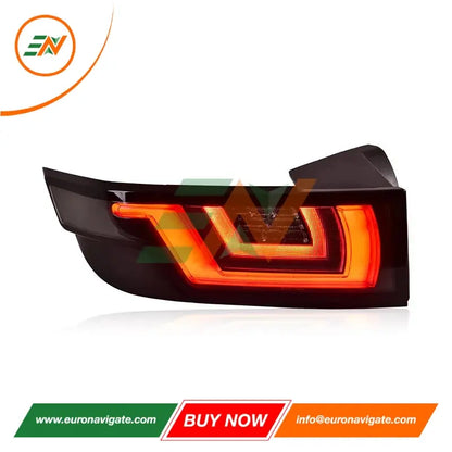 Euronavigate Luces traseras dinámicas para automóvil LED para Range Rover Evoque Faro de vehículo Actualización Plug and Play Reemplazo Retrofit Accesorios del mercado de accesorios
