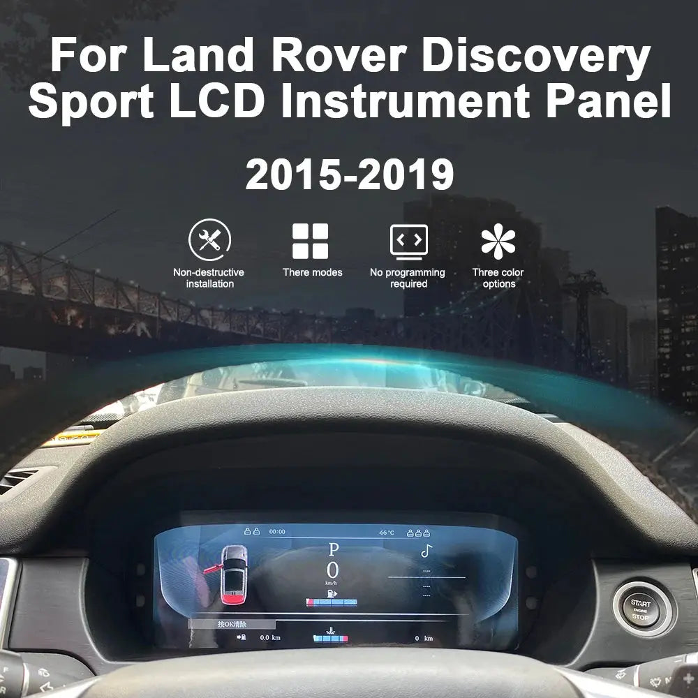 Euronavigate Car For Land Rover Discovery Sport 2015-2019 Car Digital Cluster LCD Dashboard Player Cockpit Virtual Instrument  Retrofit Aftermarket Accessories