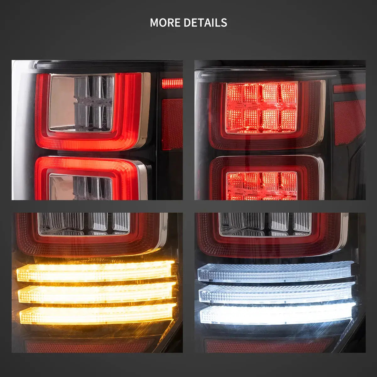 Euronavigate Car Ford F150 12th Gen (P415) Tail Lights With Amber Sequential Turn Signal Automotive Taillight Assemblies Retrofit Aftermarket Accessories