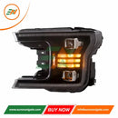 Euronavigate Car Ford F150 LED HeadLights With Dual Beam Projector Automotive Lighting, Headlights, S650 Style, DRL, Daytime Running Lights, Sequential Turn Signals Retrofit Aftermarket Accessories