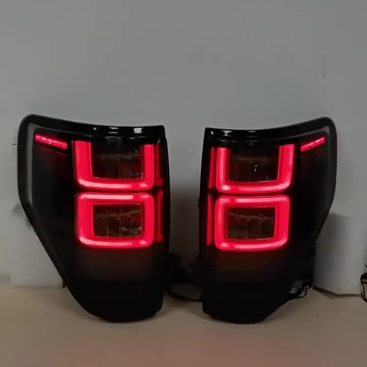 Euronavigate Car Ford F150 tail lights With Amber Sequential Turn Signal Tail Lights Retrofit Aftermarket Accessories