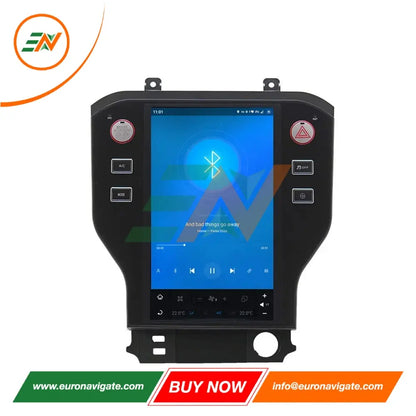 Euronavigate Coche Ford Mustang Android 14 HD Coche GPS Sistema de navegación Radio de coche Retrofit Accesorios del mercado de accesorios