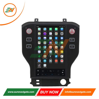 Euronavigate Coche Ford Mustang Android 14 HD Coche GPS Sistema de navegación Radio de coche Retrofit Accesorios del mercado de accesorios