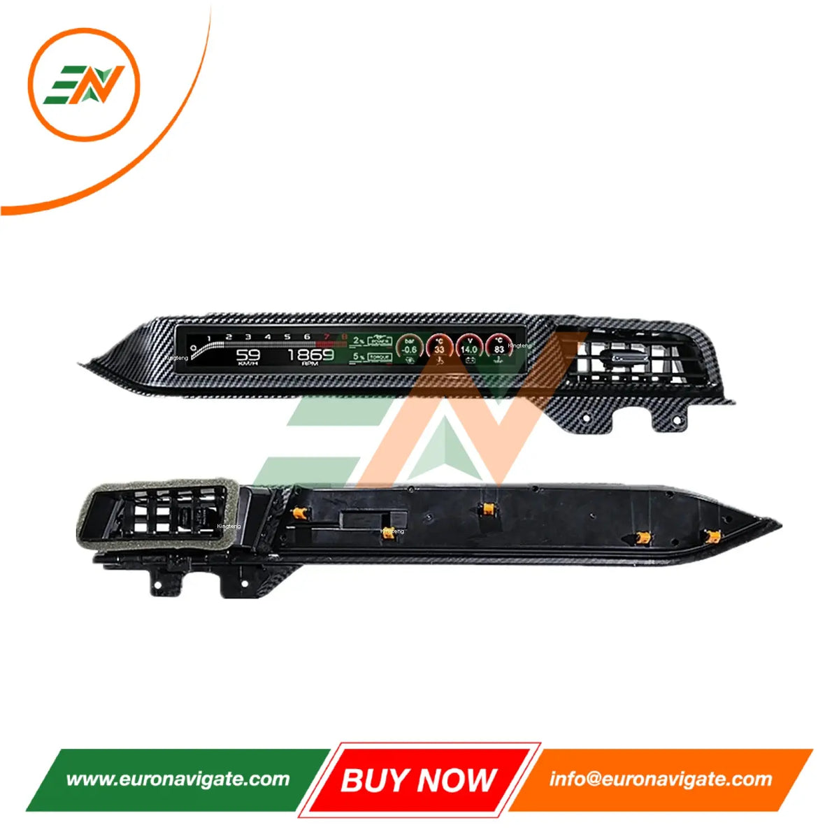 Euronavigate Coche Ford Mustang Actualización del tablero: Pantalla de copiloto LCD Panel de instrumentos Retrofit Accesorios del mercado de accesorios