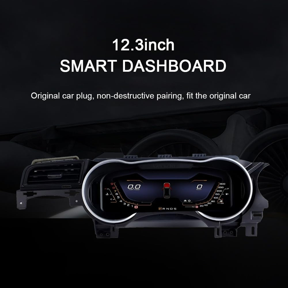Euronavigate Car Ford Mustang Digital Gauge Instrument Panel  Retrofit Aftermarket Accessories