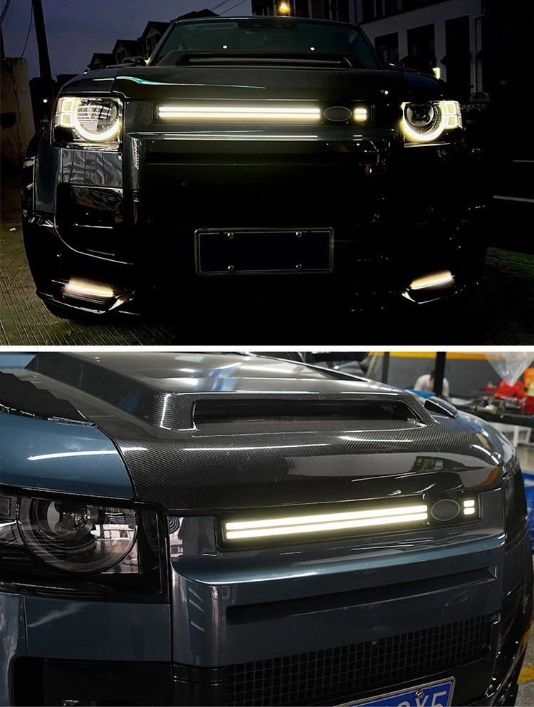 Rejilla delantera LED Luz dinámica para Land Rover Defender L663