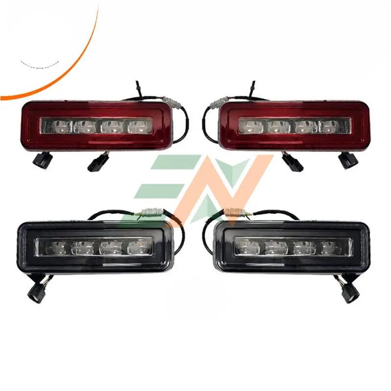 Euronavigate Luces de freno y marcha atrás para parachoques trasero Euronavigate completo para automóvil LED para 20-23 Land Rover Defender L563 Faro del vehículo Actualización Plug and Play Reemplazo Retrofit Accesorios del mercado de accesorios