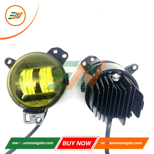 Euronavigate Luces antiniebla amarillas de alto brillo LED para automóvil Golden Eye para Land Rover Defender L563 Accesorios de repuesto para automóvil
