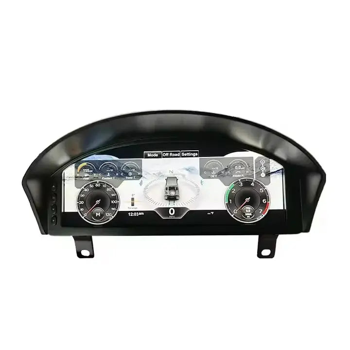 Euronavigate Car HenCee 12.3" Sistema Linux LCD Tablero Velocímetro Grupo de instrumentos digitales multifunción para Land Rover Defender 2012-2016 Retrofit Aftermarket Accesorios