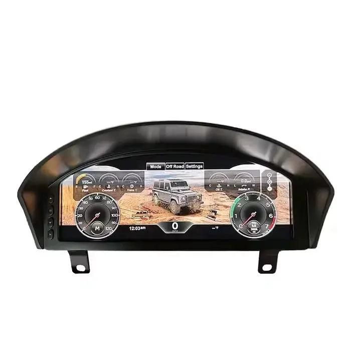 Euronavigate Car HenCee 12.3" Sistema Linux LCD Tablero Velocímetro Grupo de instrumentos digitales multifunción para Land Rover Defender 2012-2016 Retrofit Aftermarket Accesorios