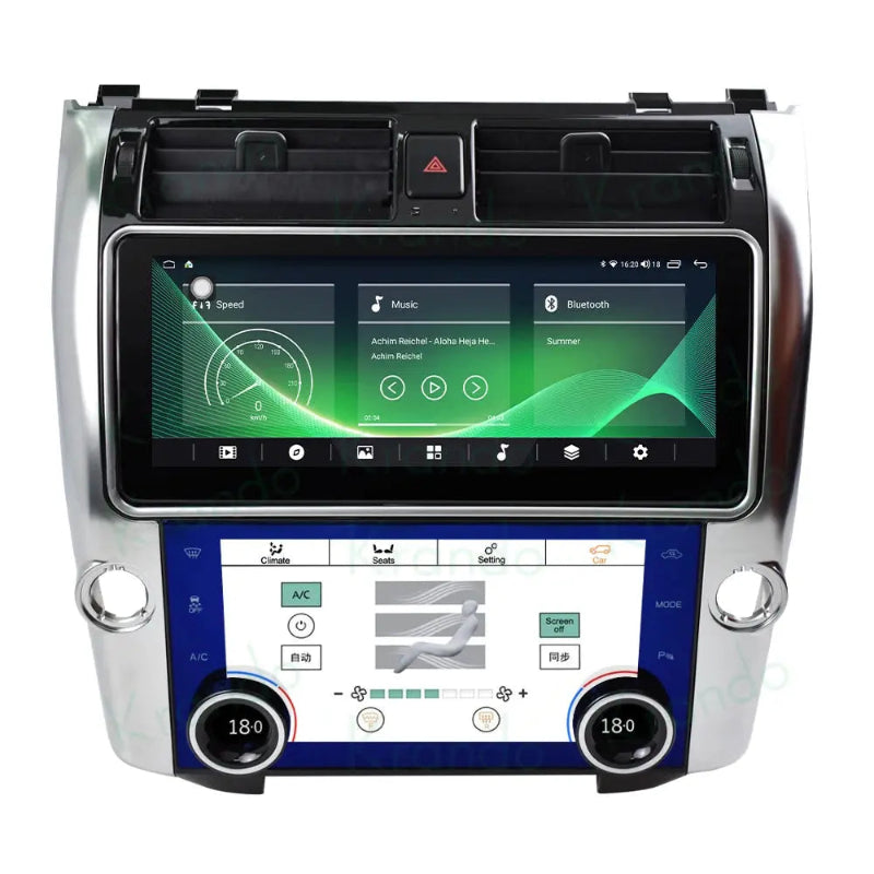 Euronavigate Car Krando 12.3'' Android 12.0 Car Radio With AC for Land Rover Discovery 4 2009-2017 Multimedia Player + AC PaneL Auto Stereo GPS  Retrofit Aftermarket Accessories