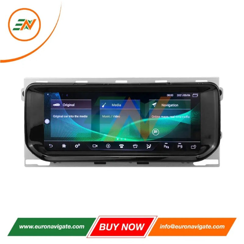 Euronavigate Car L405 Range Rover Vogue Android 13 Infotainment Upgrade Dash Touch Screen Android Head Unit Display Radio Stereo GPS Navigation Multimedia Player Replacement Carplay Wireless Receiver Reversing Handsfree Plug And Play Retrofit Aftermarket Accessories