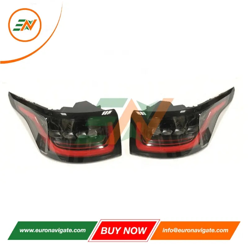 Euronavigate Conjunto de luz trasera de freno para automóvil LED para Land Rover Range Rover Sport L494 2013-2017 Reemplazo de actualización Plug and Play de faros delanteros de vehículo Accesorios de posventa