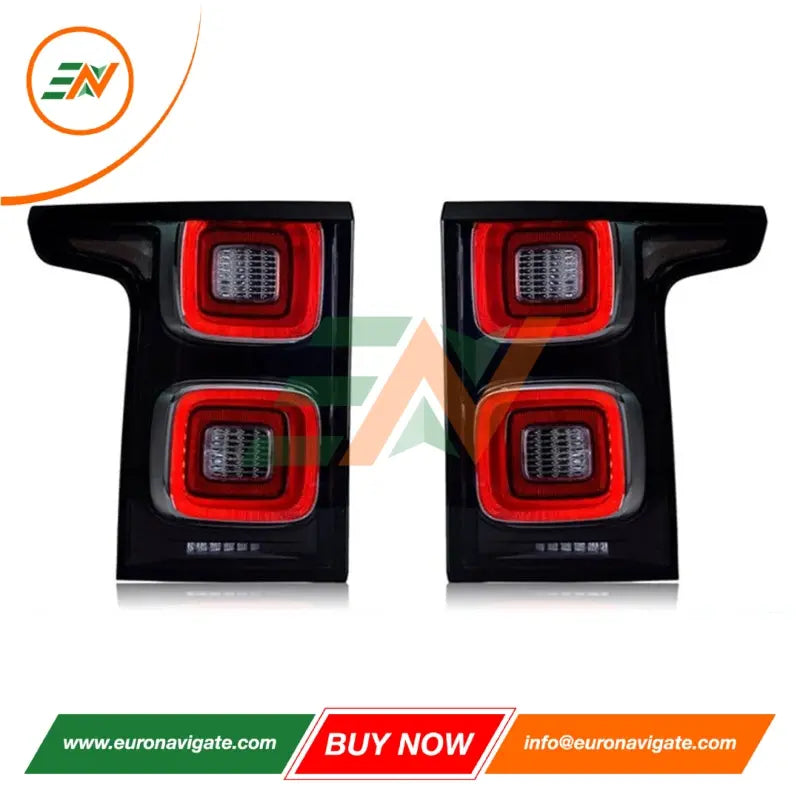 Euronavigate Conjunto de luz trasera de freno para automóvil LED para un 2013-2017 Land Rover Range Rover Vogue L405 Reemplazo de actualización Plug and Play de faros de vehículo Retrofit Accesorios del mercado de accesorios
