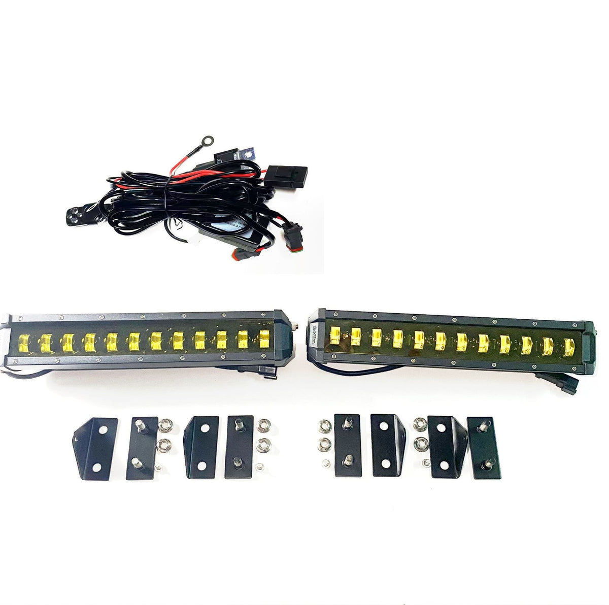 Transform your Land Rover Defender with our front bumper grille lights. This product comes with free global shipping, and a one-year warranty, providing both aesthetic and functional upgrades.