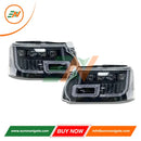 Euronavigate Car LED Matrix Front Headlights for Range Rover Vogue 2002-2012 L322 Vehicle Headlamp Plug And Play Upgrade Replacement Replacement Retrofit Aftermarket Accessories