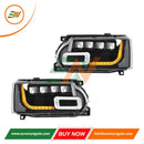 Euronavigate Car LED Matrix Front Headlights for Range Rover Vogue 2002-2012 L322 Vehicle Headlamp Plug And Play Upgrade Replacement Replacement Retrofit Aftermarket Accessories