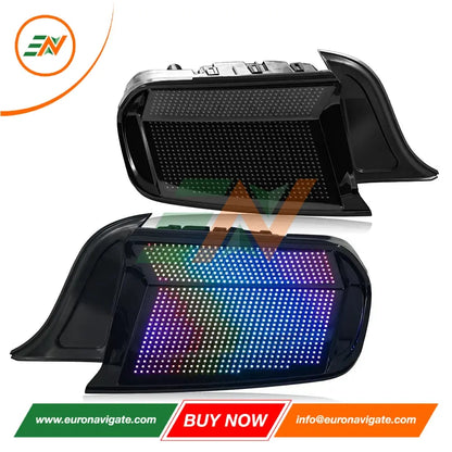 Euronavigate Coche LED Conjunto de luz trasera para Ford Mustang 2015 2016 2017 2018 2019 2020 2021 2022 2023 modificado RGB Stream señal de giro lámpara trasera luz trasera accesorios de coche Retrofit accesorios del mercado de accesorios