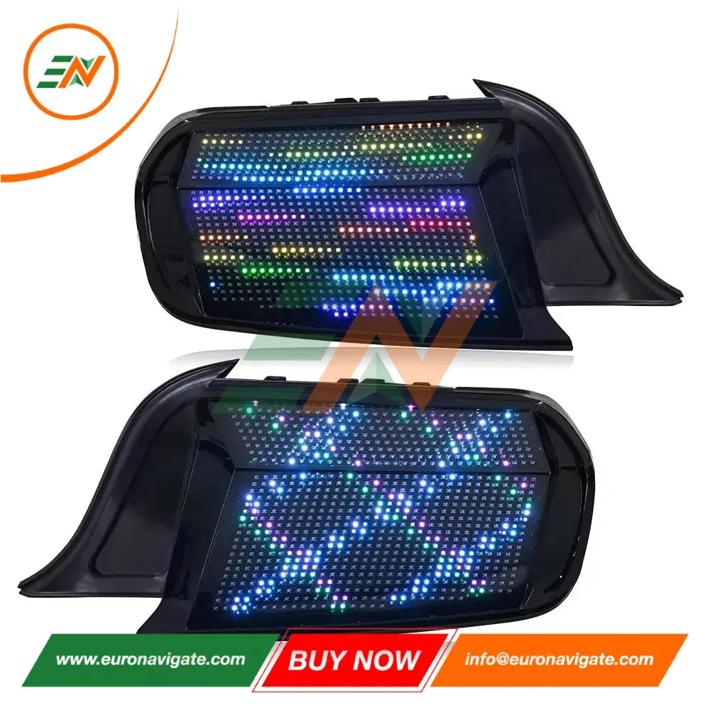 Euronavigate Coche LED Conjunto de luz trasera para Ford Mustang 2015 2016 2017 2018 2019 2020 2021 2022 2023 modificado RGB Stream señal de giro lámpara trasera luz trasera accesorios de coche Retrofit accesorios del mercado de accesorios