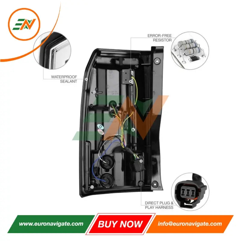MZORANGE Right Passenger Tail Light Assembly For Land Rover Discovery LR3 LR4 – 2014 2015 2016, Halogen, Black Housing