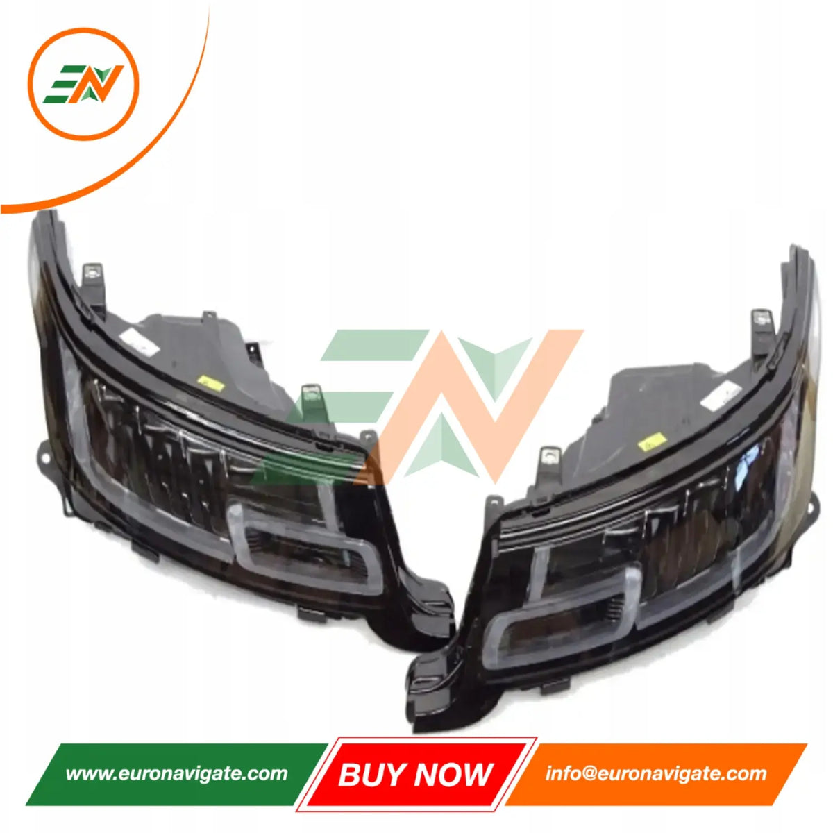 Euronavigate Car Matrix Style DRL 4 Lentes Faros Conversión de estiramiento facial para Range Rover Sport L494 Faros de vehículos Actualización Plug and Play Reemplazo Retrofit Accesorios del mercado de accesorios