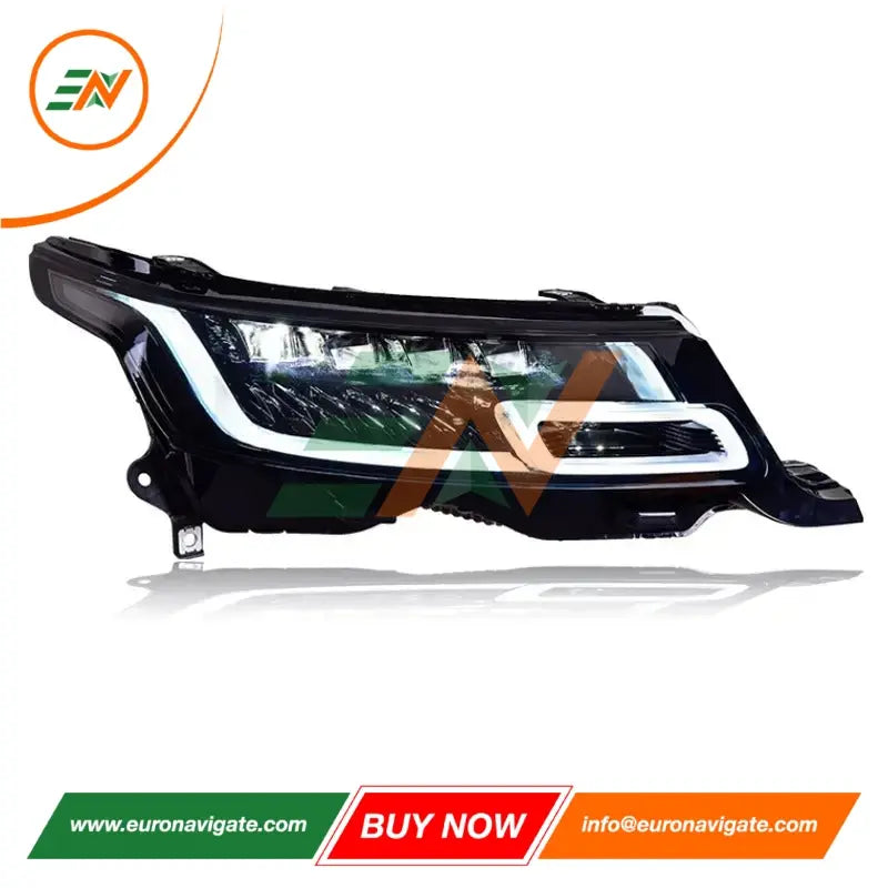 Euronavigate Car Matrix Style DRL 4 Lentes Faros Conversión de estiramiento facial para Range Rover Sport L494 Faros de vehículos Actualización Plug and Play Reemplazo Retrofit Accesorios del mercado de accesorios