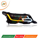 Euronavigate Car Matrix Style DRL 4 Lens Headlights Facelift Conversion for Range Rover Sport L494 Vehicle Headlamp Plug And Play Upgrade Replacement Retrofit Aftermarket Accessories