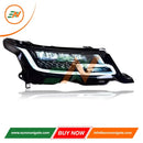 Euronavigate Car Matrix Style DRL 4 Lens Headlights Facelift Conversion for Range Rover Sport L494 Vehicle Headlamp Plug And Play Upgrade Replacement Retrofit Aftermarket Accessories