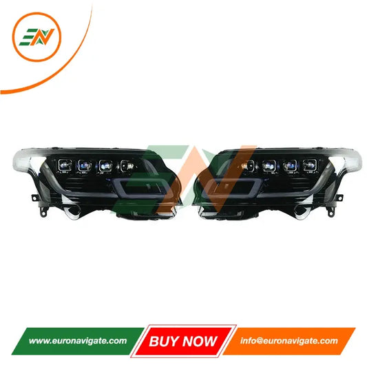Euronavigate Faros delanteros estilo Matrix DRL de 4 lentes Conversión de estiramiento facial para Range Rover Vogue L405 Reemplazo de actualización Plug and Play Accesorios del mercado de accesorios