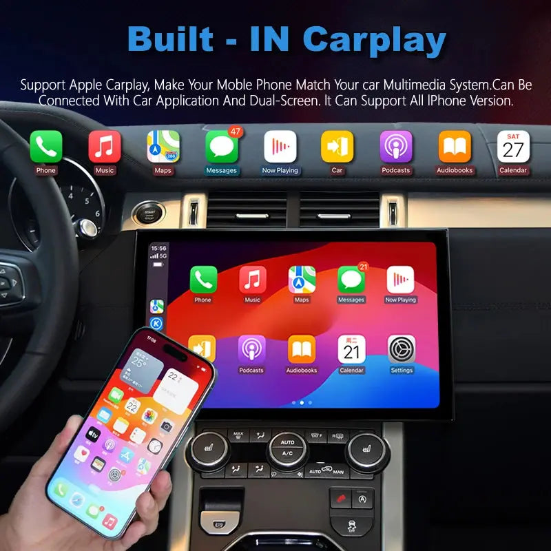 Euronavigate Car Merryway 13.3" Car Audio For Range Rover Evoque L538 Radio Carplay HD touch screen DSPaudio GPS Navigation DVD Multimedia Player  Retrofit Aftermarket Accessories