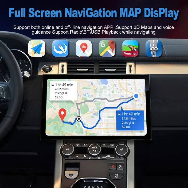 Euronavigate Car Merryway 13.3" Car Audio For Range Rover Evoque L538 Radio Carplay HD touch screen DSPaudio GPS Navigation DVD Multimedia Player  Retrofit Aftermarket Accessories