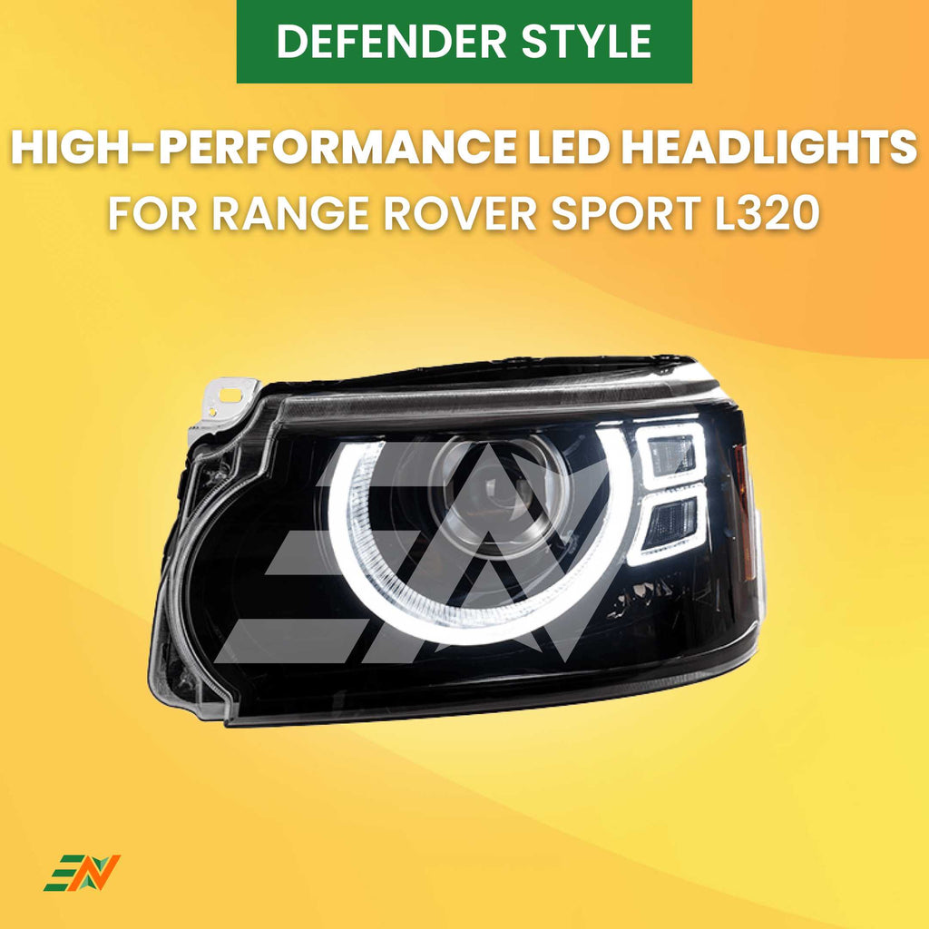 Modified Defender Pair Facelift Headlights for Range Rover Sport L320