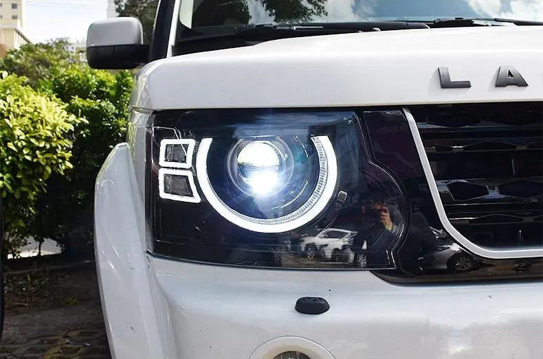 Faros delanteros estilo LED Defender para Land Rover Discovery 4