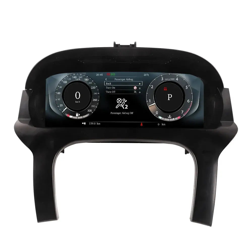 Euronavigate Coche Nueva llegada 12,3 ''Auto Digital Cluster Sistema Linux Coche LCD Instrumento de tablero para Range Rover Evoque 2010-2017 Retrofit Accesorios del mercado de accesorios