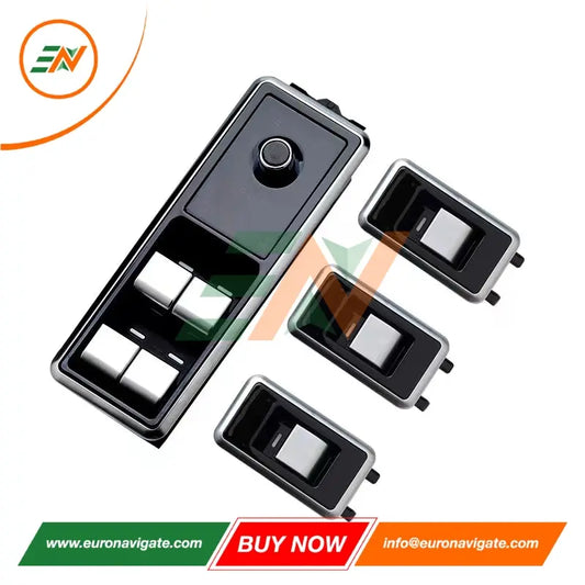 Euronavigate Juego de interruptor de control de ventanilla eléctrica para automóvil para Range Rover Vogue L405 y Sport L494 LCD Tablero de reemplazo de pantalla táctil Plug And Play Retrofit Accesorios del mercado de accesorios